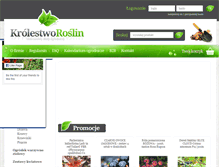 Tablet Screenshot of krolestworoslin.pl